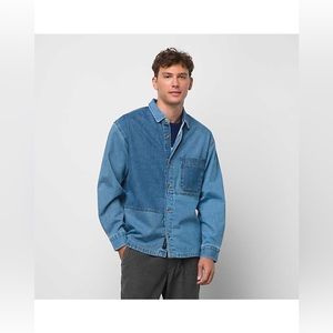 VANS LENOX HEAVYWEIGHT DENIM BUTTONDOWN LONG SLEEVE SHIRT MENS LARGE